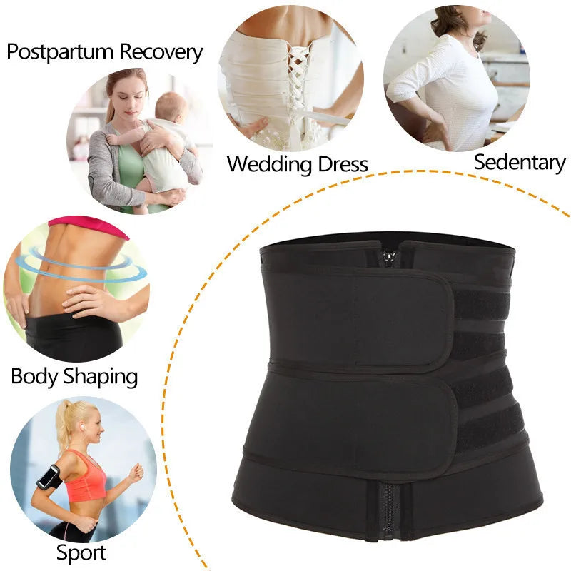 Waist Trainer Slimming Belt Shapewear For Fat Burning Workout Cincher