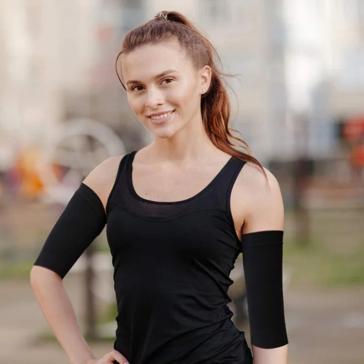 Polyester Pressure Yoga Arm Sleeves Lightweight Elastic Elbow Protectors