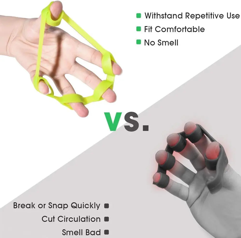 6-Piece Hand Grip Strengthener Set With Silicone Finger Exercisers