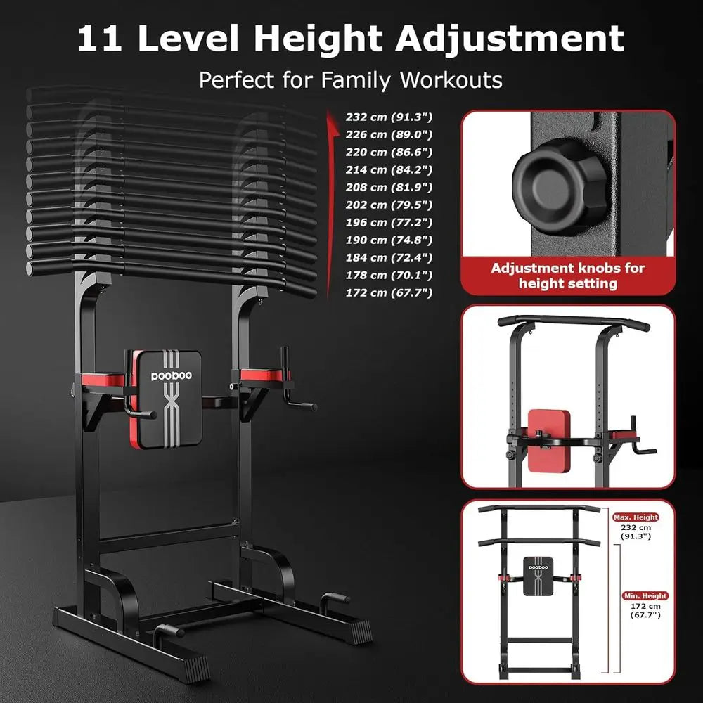 Home Gym PullUp Bar 450Lbs Capacity And Resistance Bands