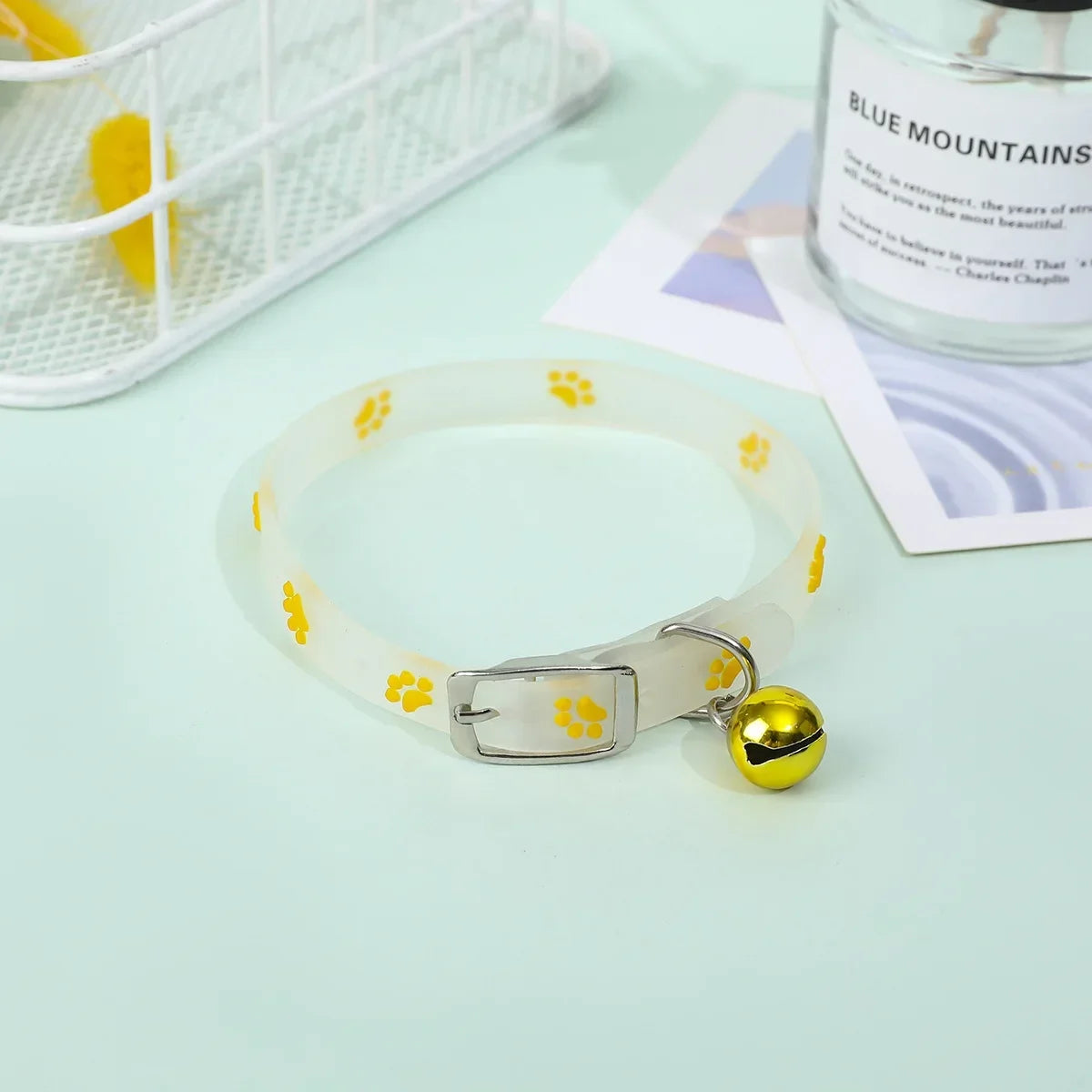 Luminous Cat Necklace Silicone Glow Collar With Bell