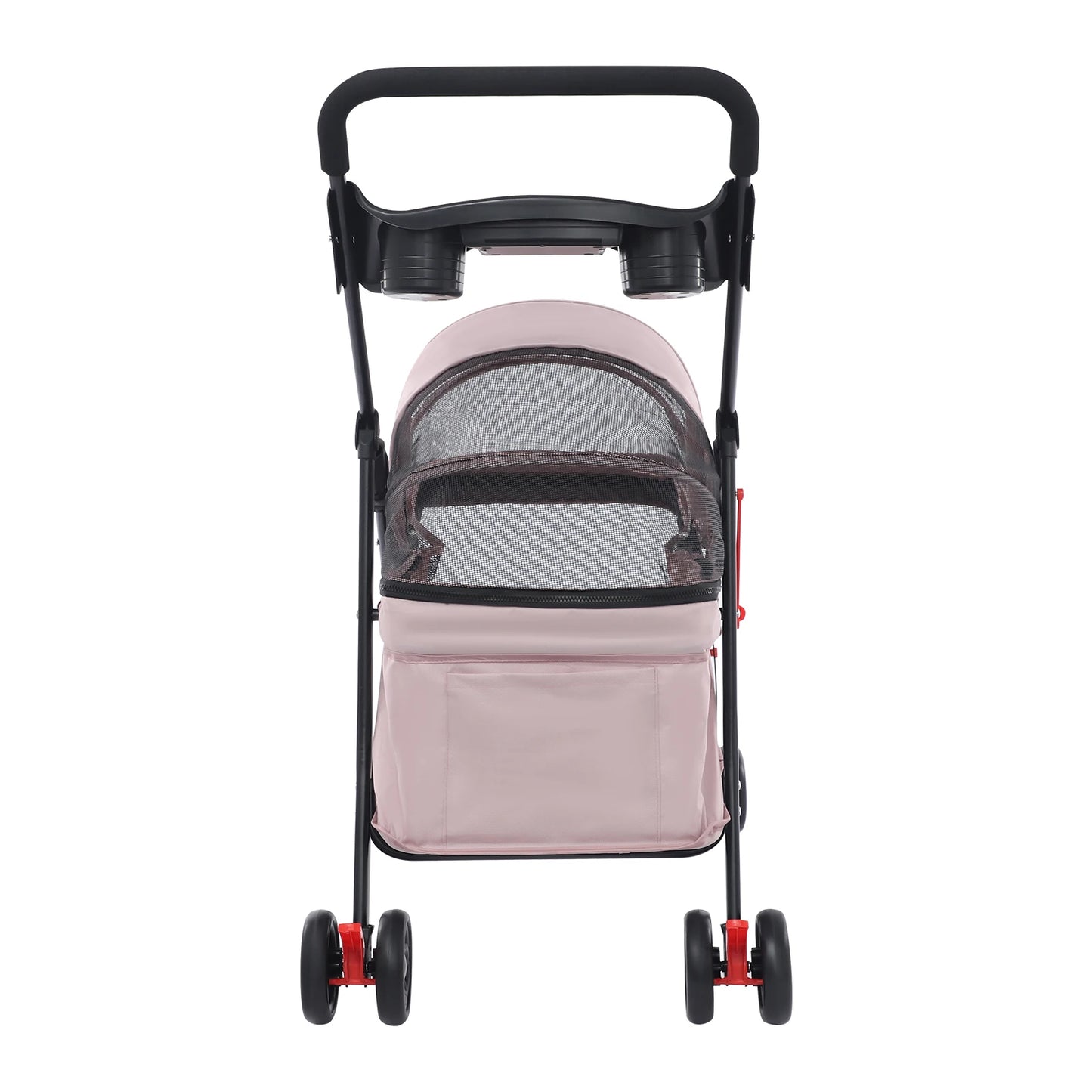 Foldable Pet Cart With 40lb Load And 360 Degree Front Wheels