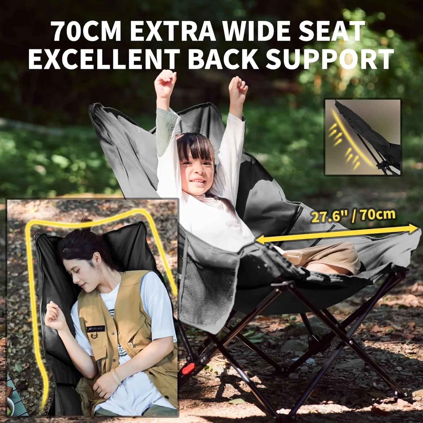 Naturehike Sea Star Recliner Chair Outdoor Folding Moon Chair