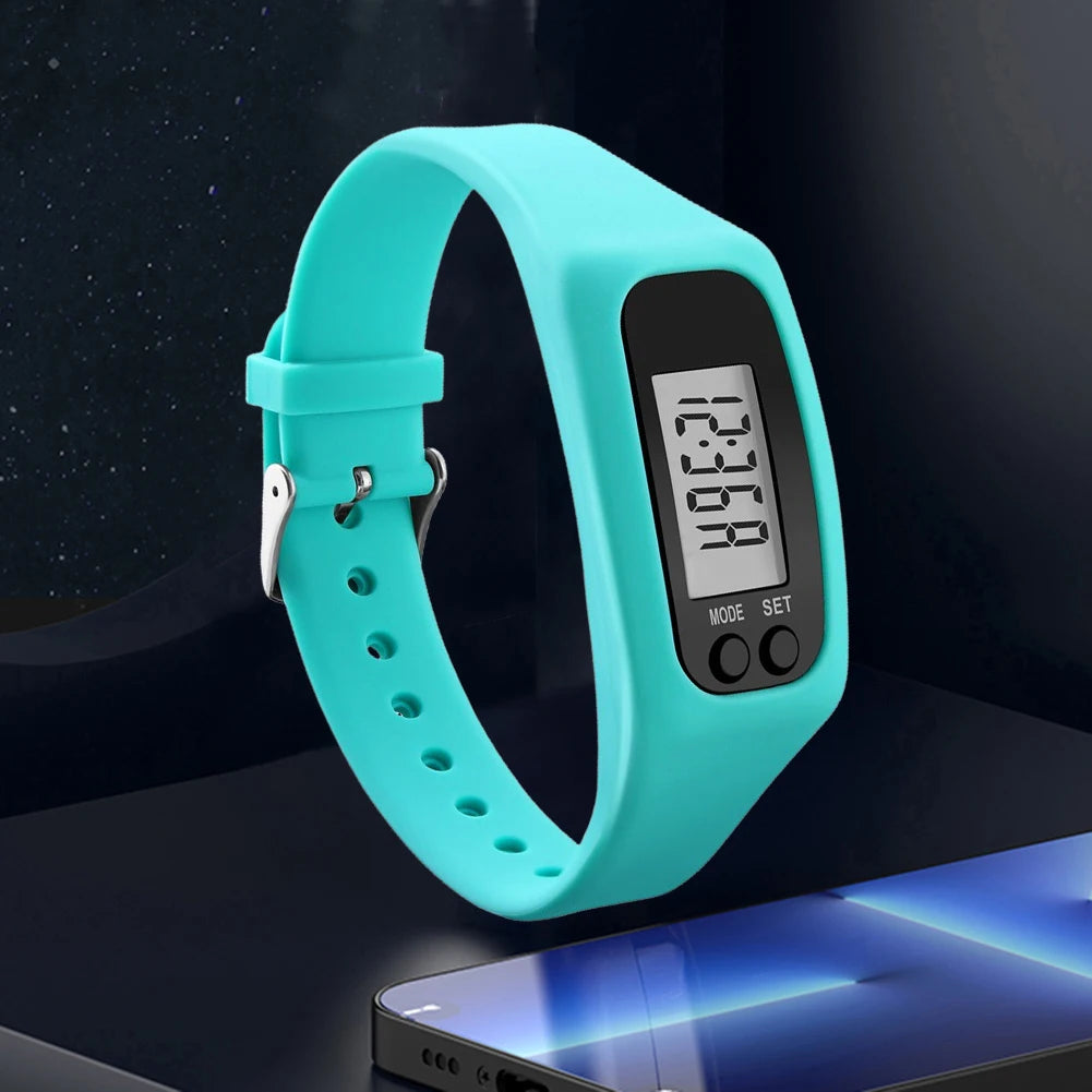 LED Pedometer Bracelet Step Counter For Outdoor Fitness