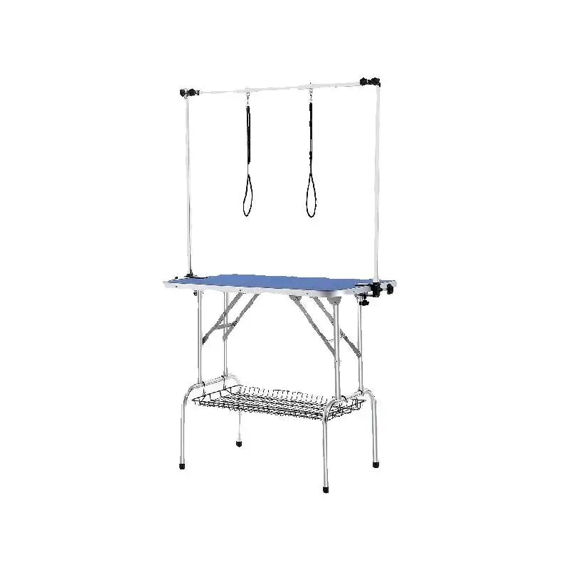 SucceBuy Dual Arm Pet Grooming Table With Foldable Dog Stand