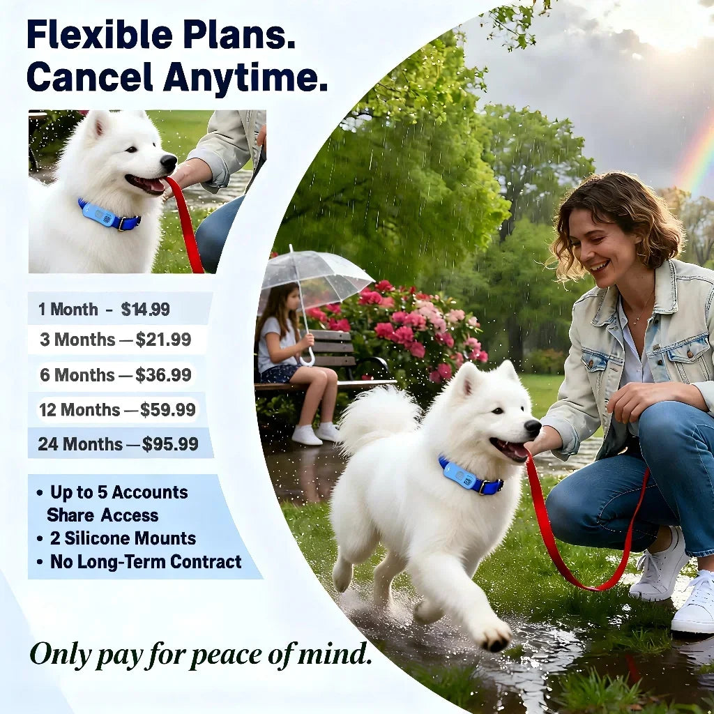 WANWAYTECH GPS Pet Tracker With Unlimited Distance Locator