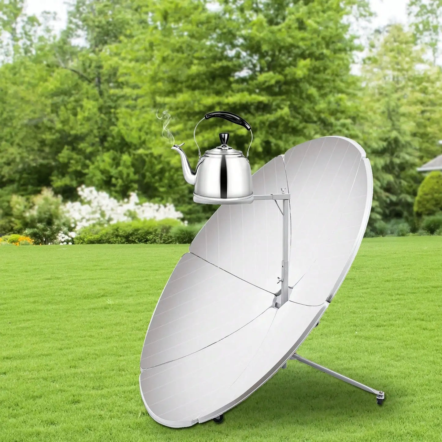 Parabolic Solar Cooker Sun Oven Camp Stove For Outdoor Cooking And Grilling