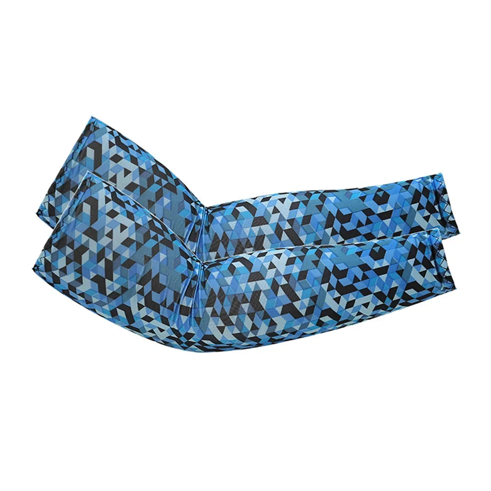Unisex Cooling Arm Sleeves UV Sun Protection For Running And Cycling