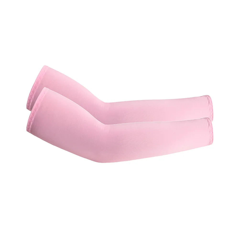 Unisex Cooling Arm Sleeves UV Sun Protection For Running And Cycling