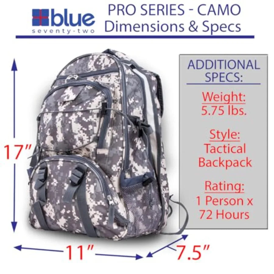 Blue Seventy-Two Pro Series 72-Hour Emergency Backpack Survival Kit