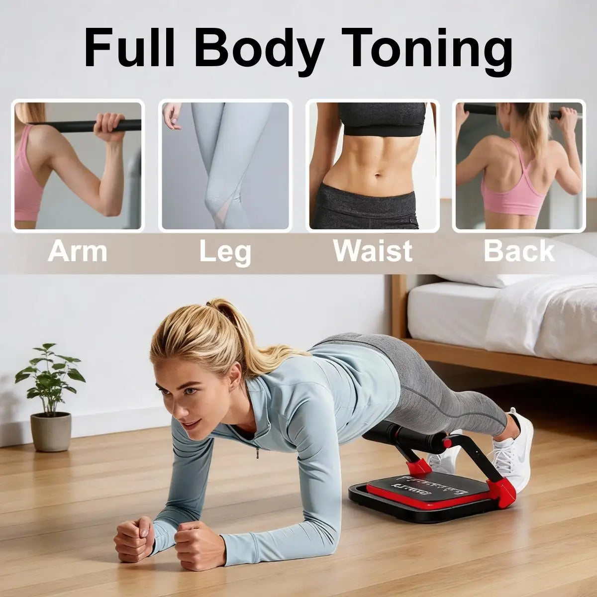 Relife Foldable Abdominal Trainer With 3 Resistance Levels
