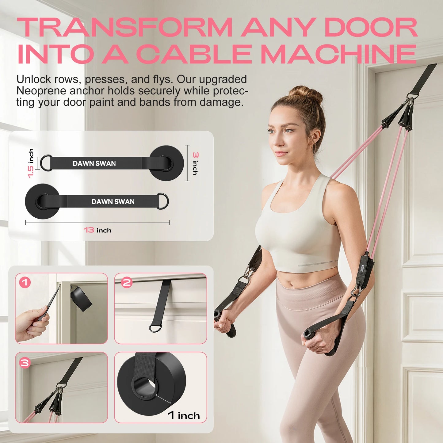 Adjustable Pilates Bar Kit With Resistance Bands For Home Gym