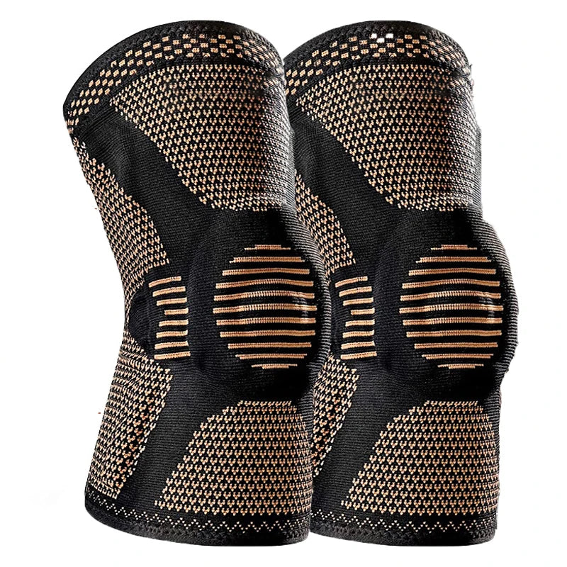 Orthopedic Adjustable Knee Brace Copper Nylon Patella Protector