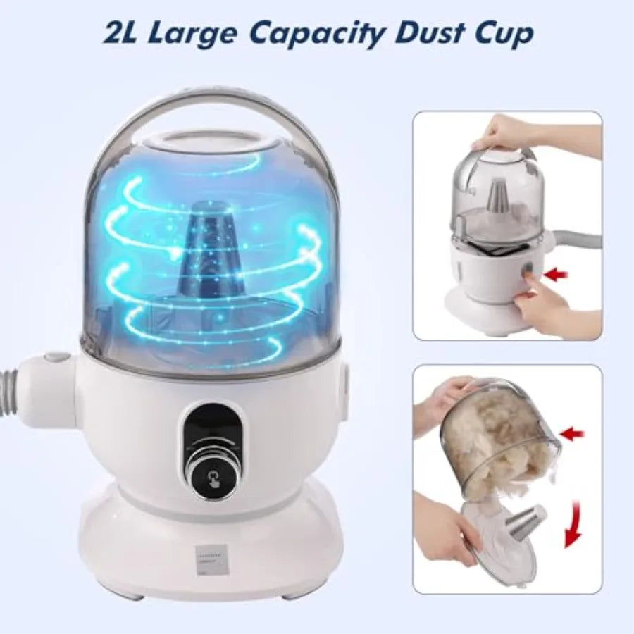 Pet Groomer 5-In-1 Dog Hair Vacuum Grooming Kit Pro Edition