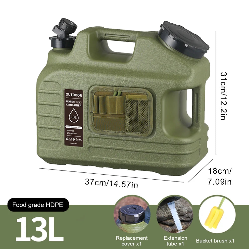 Water Tank With Spigot For Camping Travel Leak Proof Container