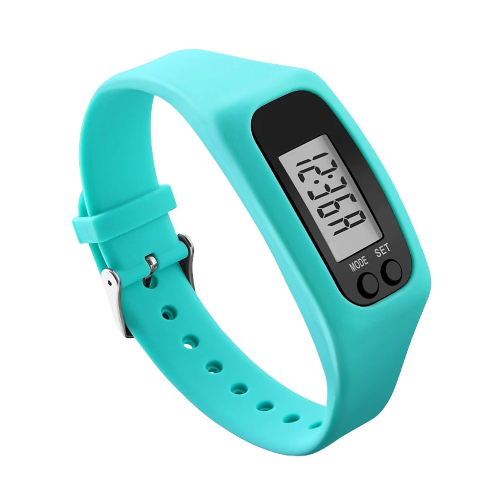 LED Pedometer Bracelet Step Counter For Outdoor Fitness