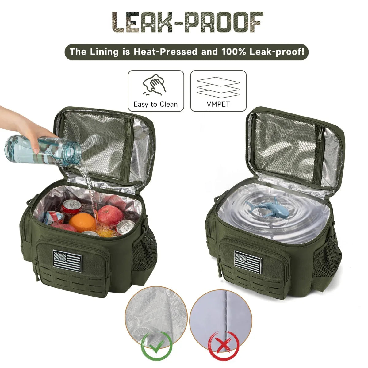 ReFire Gear Tactical Insulated Lunch Box Cooler For Outdoor Use