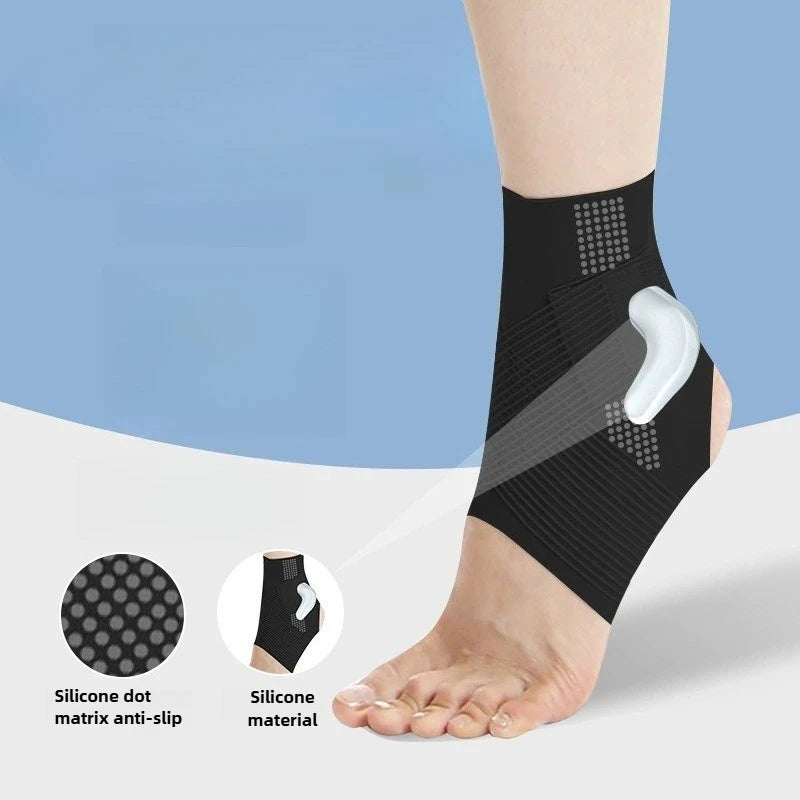 Ankle Brace With Silicone Pad For Sports Protection