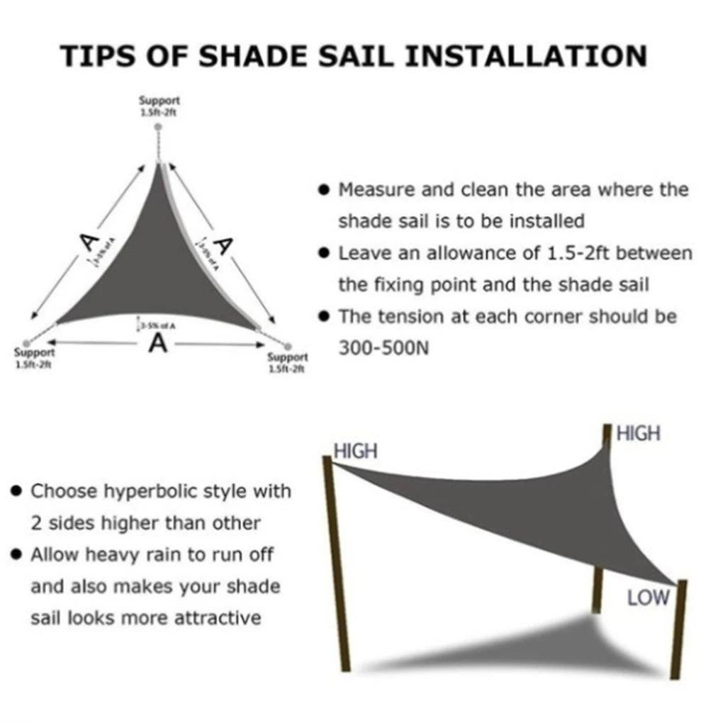 Outdoor Multi-function Canopy Waterproof Sun Protective Beach Sunshade sail Camping Supplies