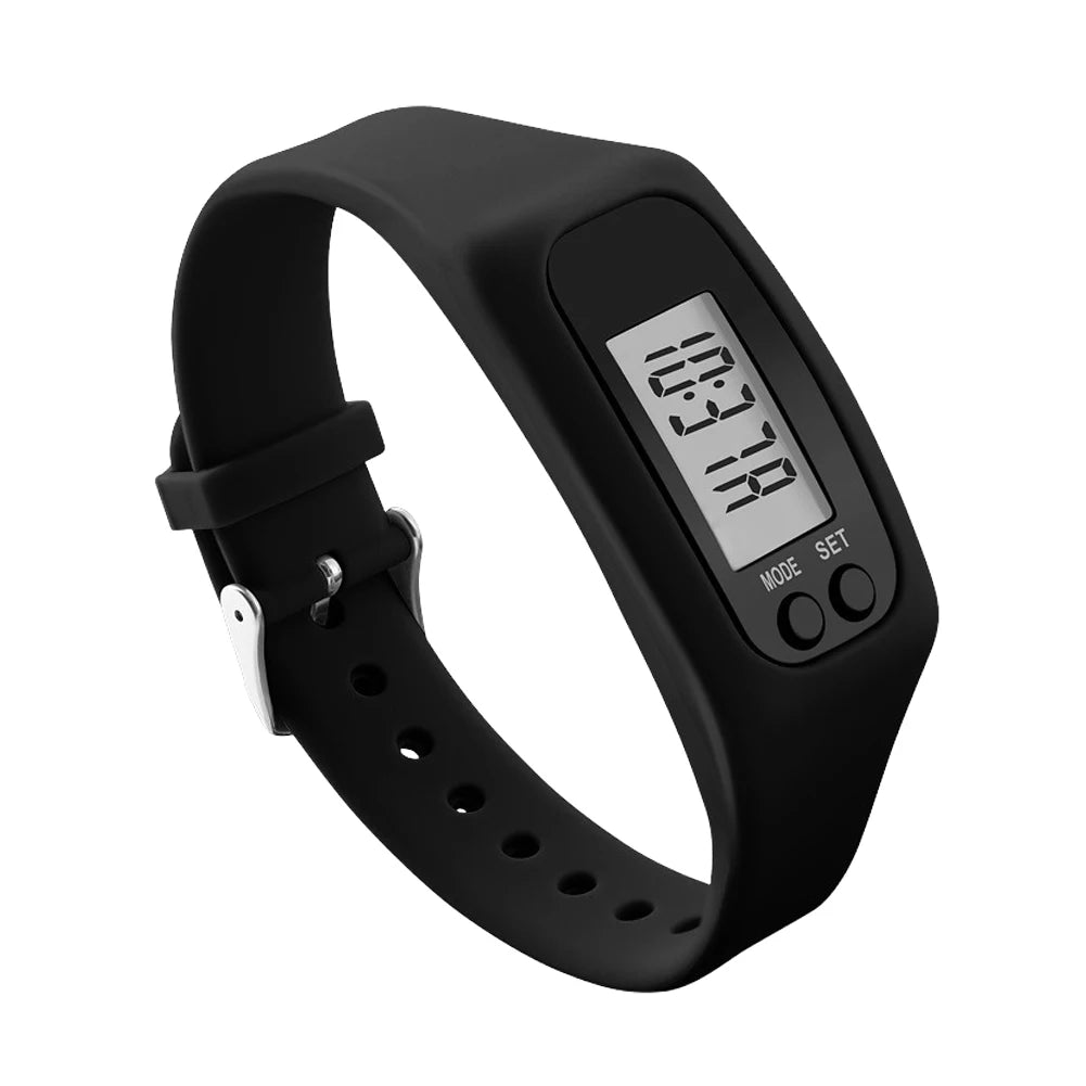 LED Pedometer Bracelet Step Counter For Outdoor Fitness