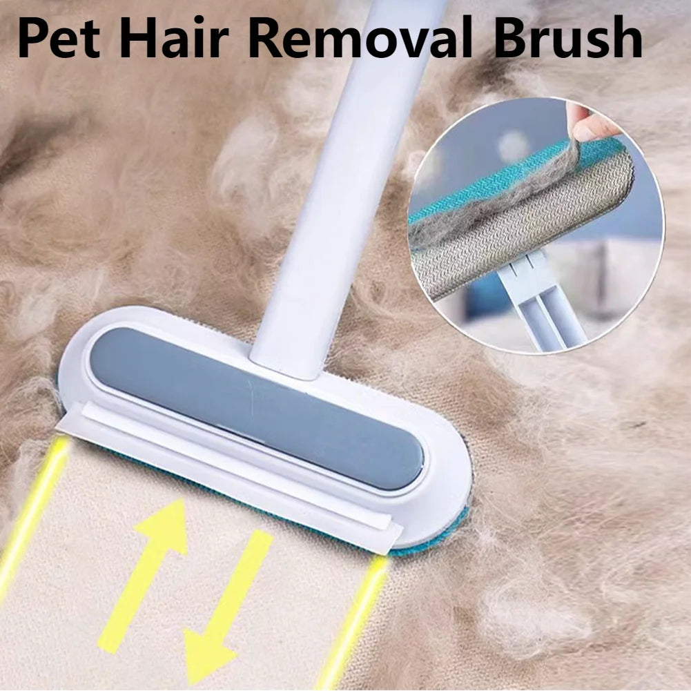 APWIKOGER 3 In 1 Pet Hair Remover Brush Long Handle
