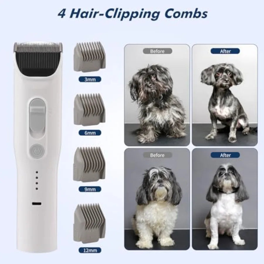 Pet Groomer 5-In-1 Dog Hair Vacuum Grooming Kit Pro Edition
