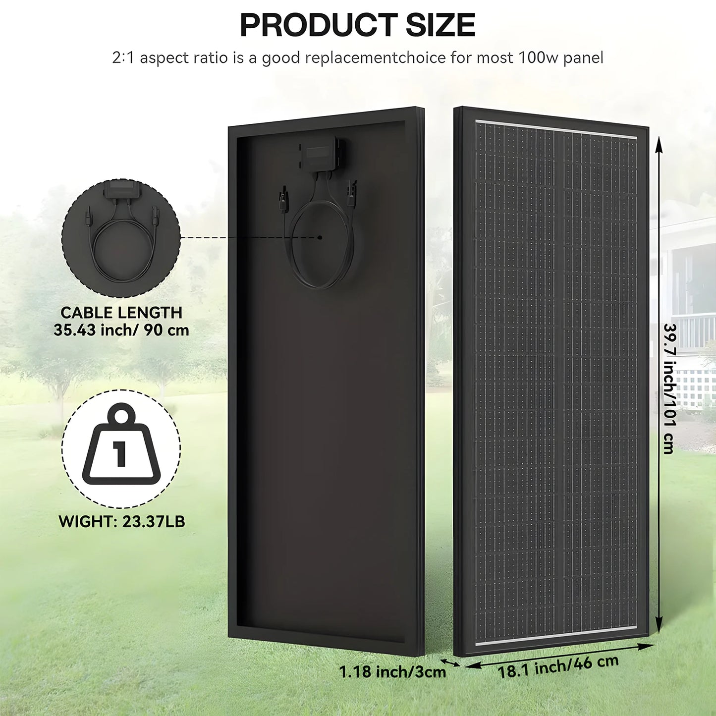 Rvpozwer 400W Mono N-Type Solar Panel For RV Marine Off-Grid