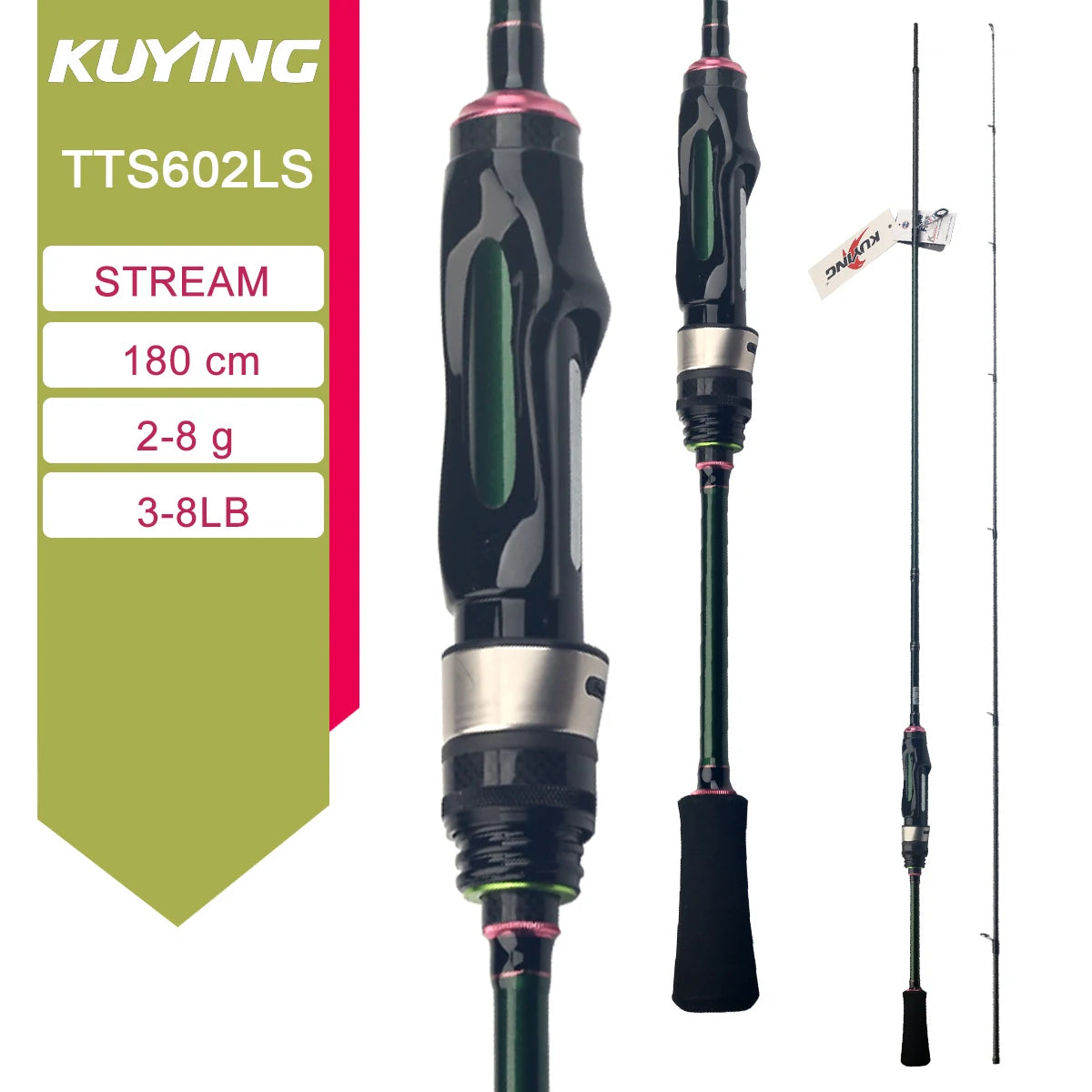 Kuying Lure Rod Casting Spinning Carbon For River And Stream Fishing