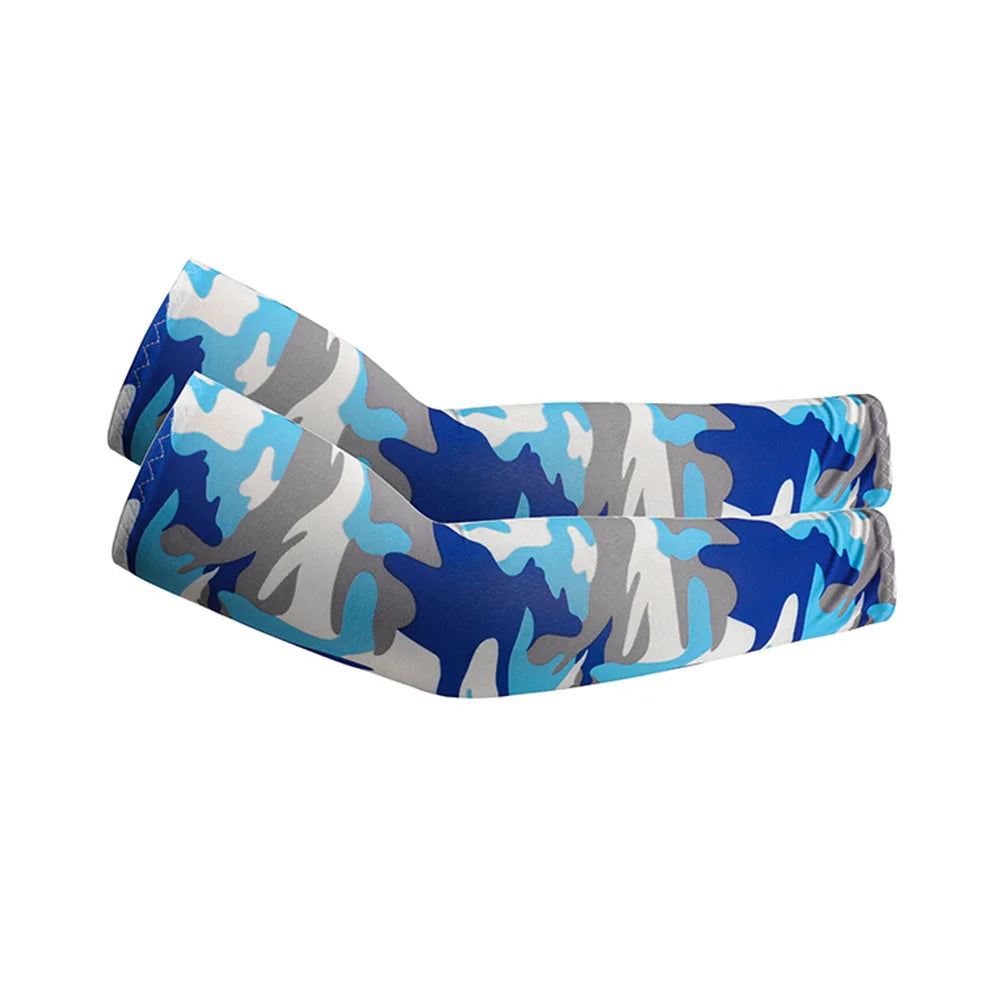 Unisex Cooling Arm Sleeves UV Sun Protection For Running And Cycling