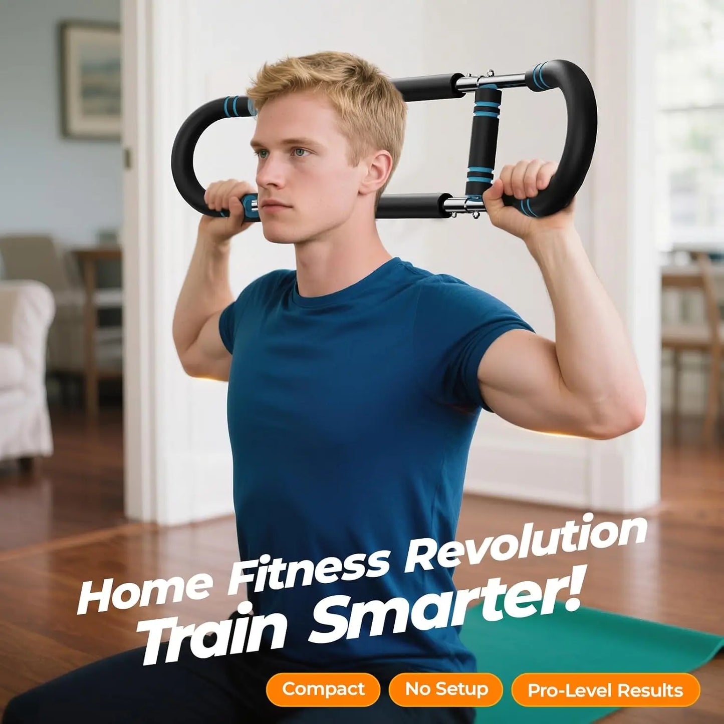 U Shape Arm Trainer With Adjustable Resistance For Upper Body Workout