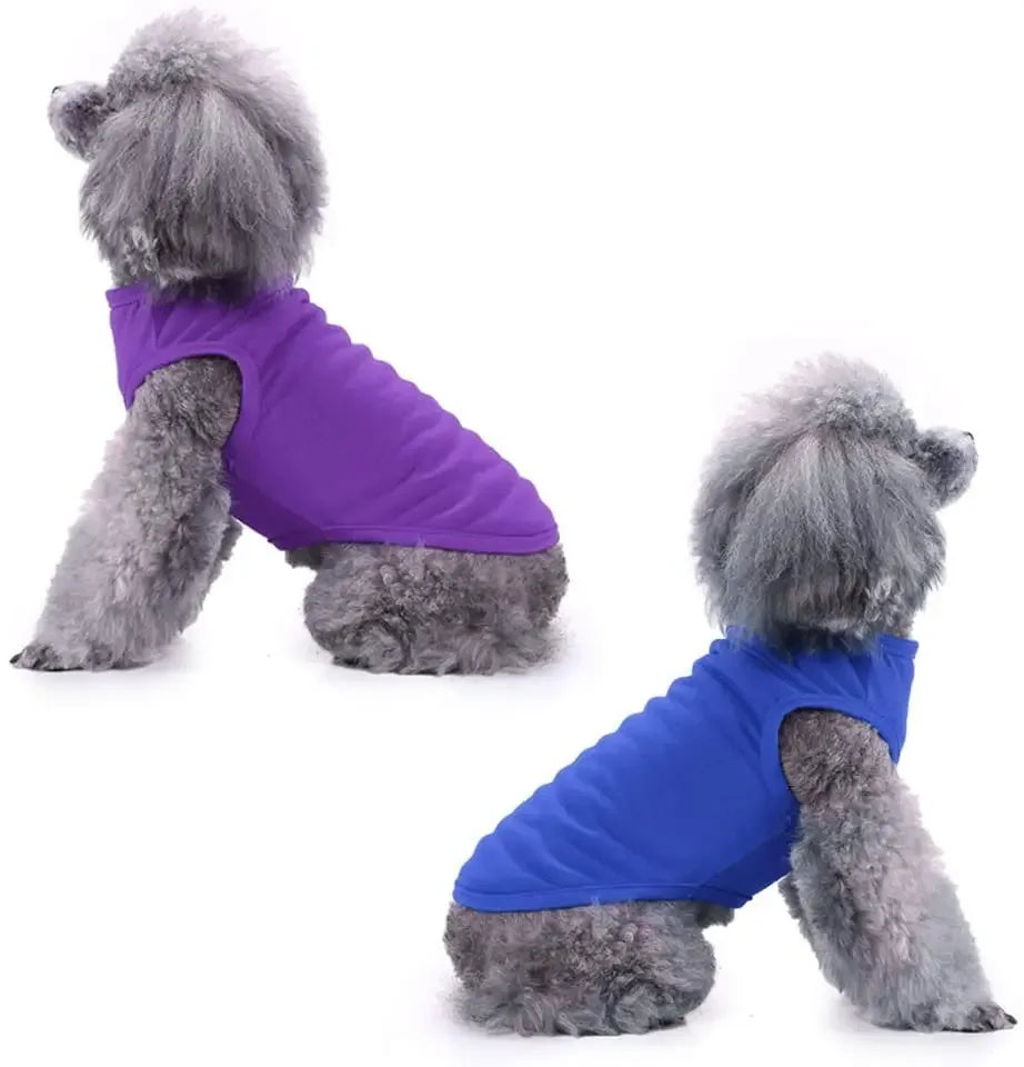 Pure Cotton Dog Shirts Soft Thin T Shirts For Dogs