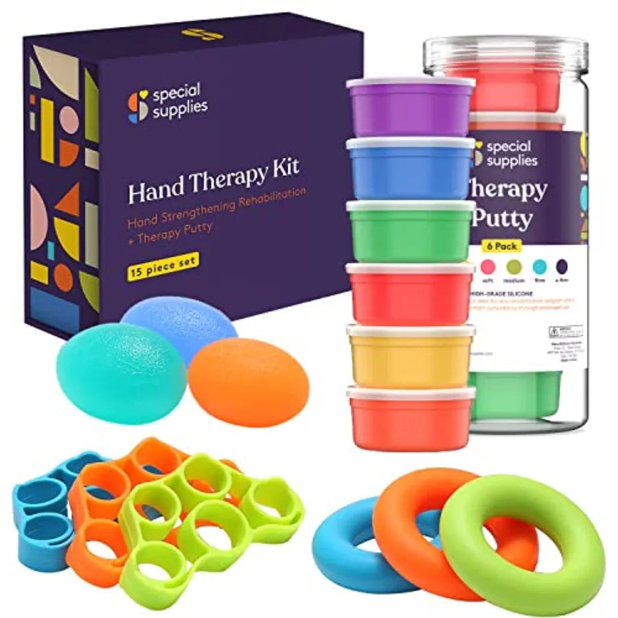 SHXI Hand Therapy Putty Kit For Finger Exercisers 15 Set