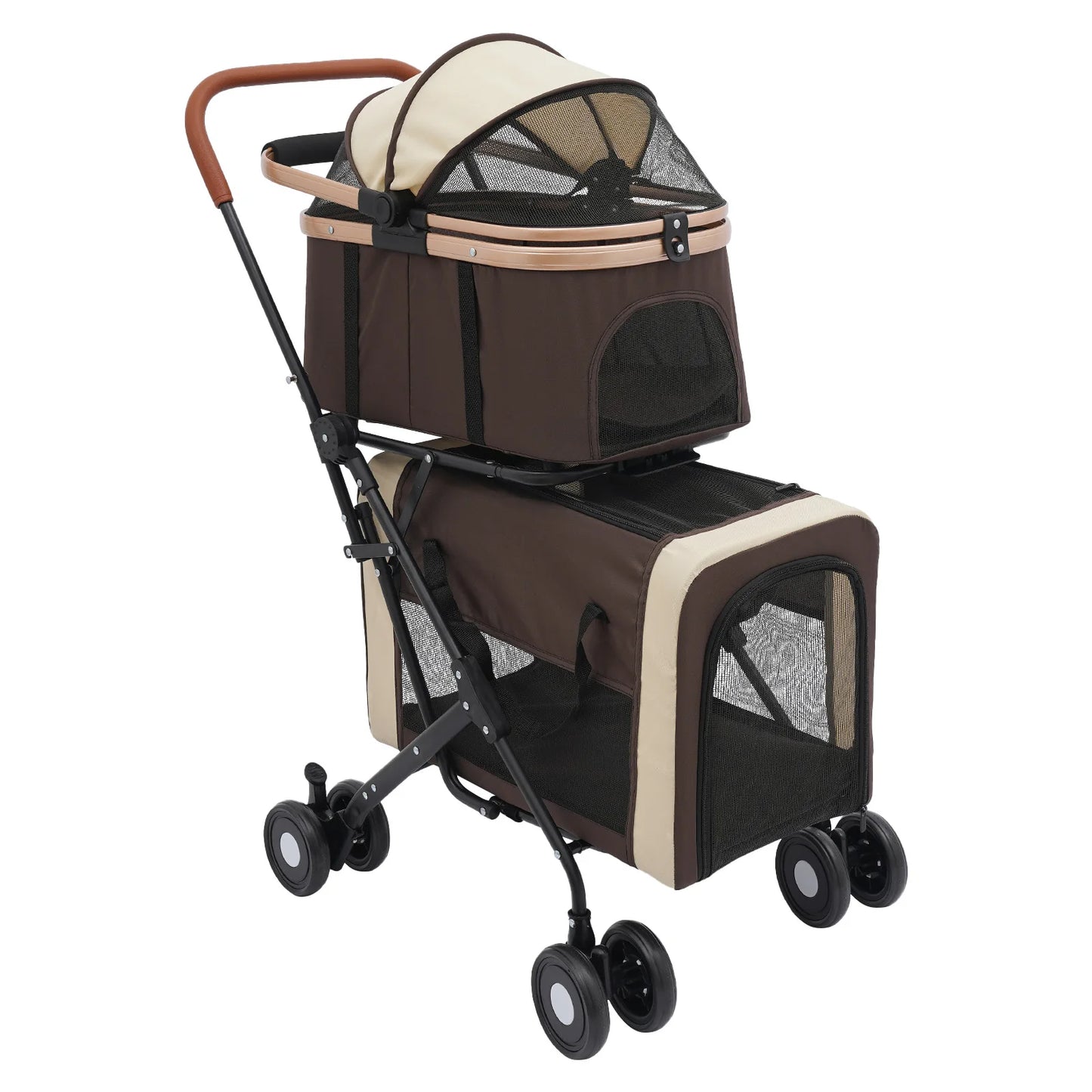 Bymaocar Foldable Pet Stroller for Cats and Dogs