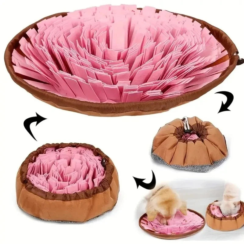 Washable Felt Sniffing Pad For Dogs Foldable Slow Feeding Mat