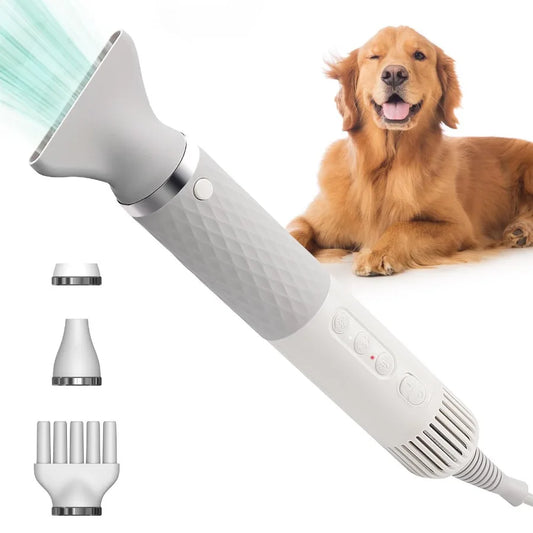 Dog Hair Dryer for Pet Grooming High Velocity Force Blower Lightweight Portable Dog Dryer for Small Medium Large Dogs Grooming