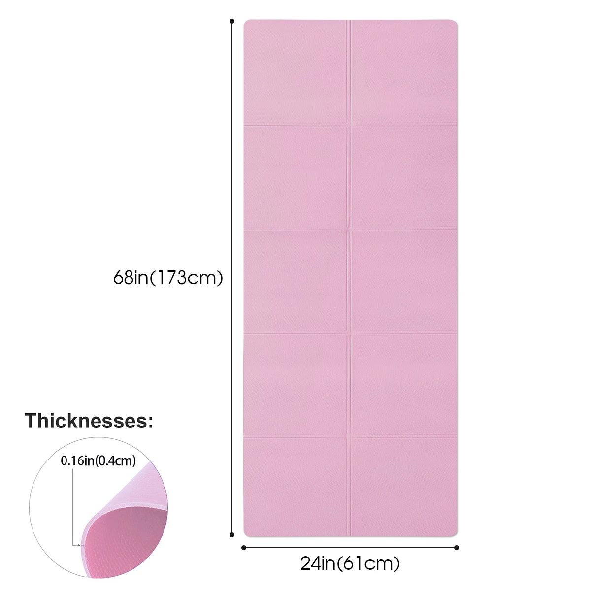 Anti Slip EVA Yoga Mat For Exercise And Pilates Training