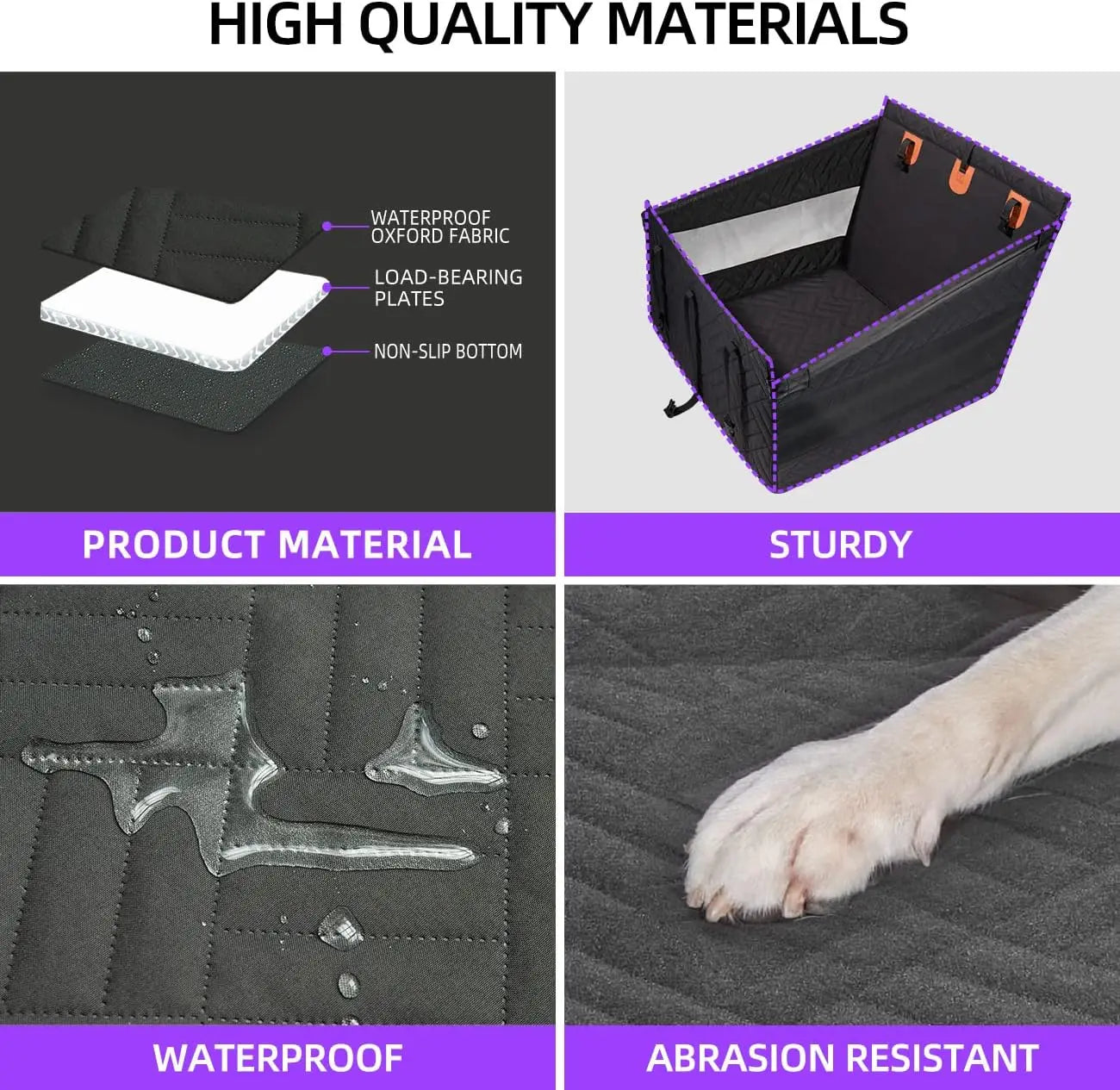 Waterproof Dog Car Seat Cover With Backseat Extender