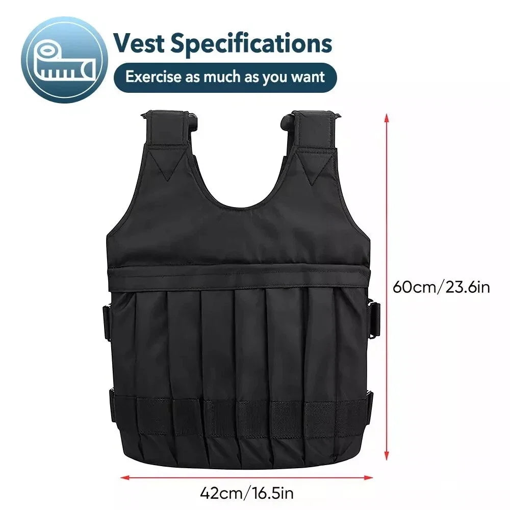 Adjustable Weighted Vest for Cardio Training and Fitness