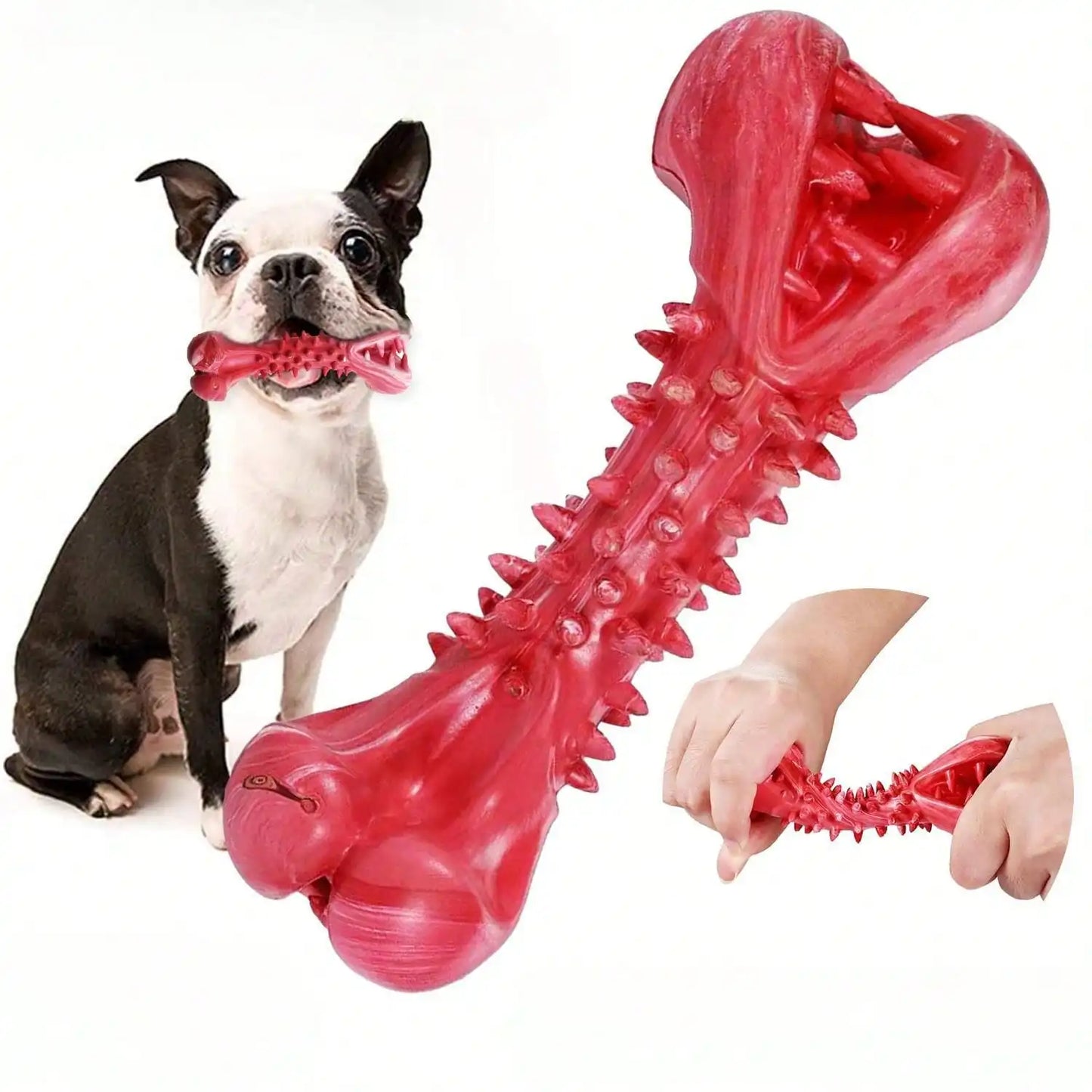 Dog Teeth-Cleaning Bone Toy For Chewing And Self-Entertainment