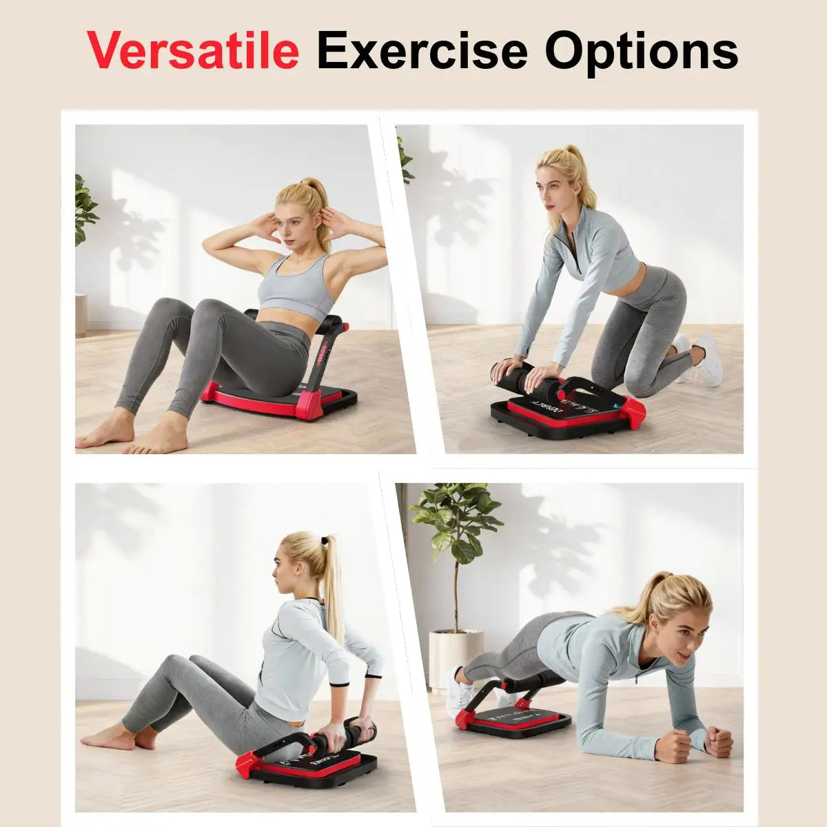Relife Foldable Abdominal Trainer With 3 Resistance Levels