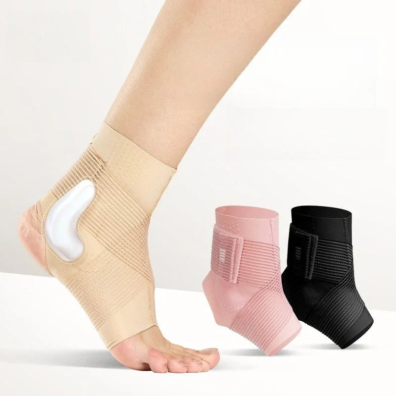 Ankle Brace With Silicone Pad For Sports Protection