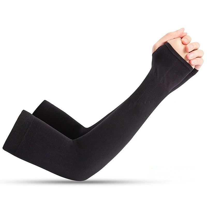 Unisex Cooling Arm Sleeves UV Sun Protection For Running And Cycling