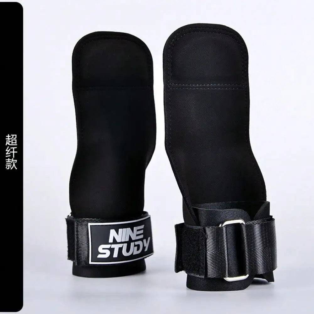 Cowhide Power Lifting Straps Gloves For Grip Training