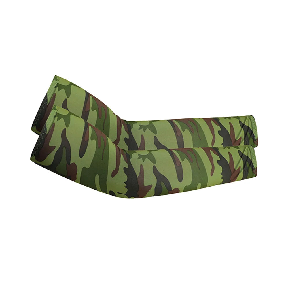 Unisex Cooling Arm Sleeves UV Sun Protection For Running And Cycling