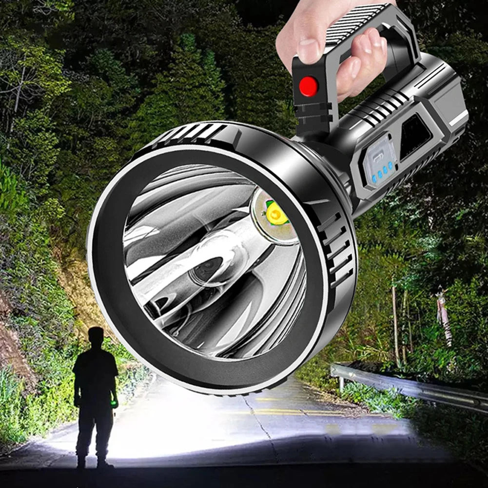 Shunmaii Waterproof Portable LED Flashlight USB Rechargeable
