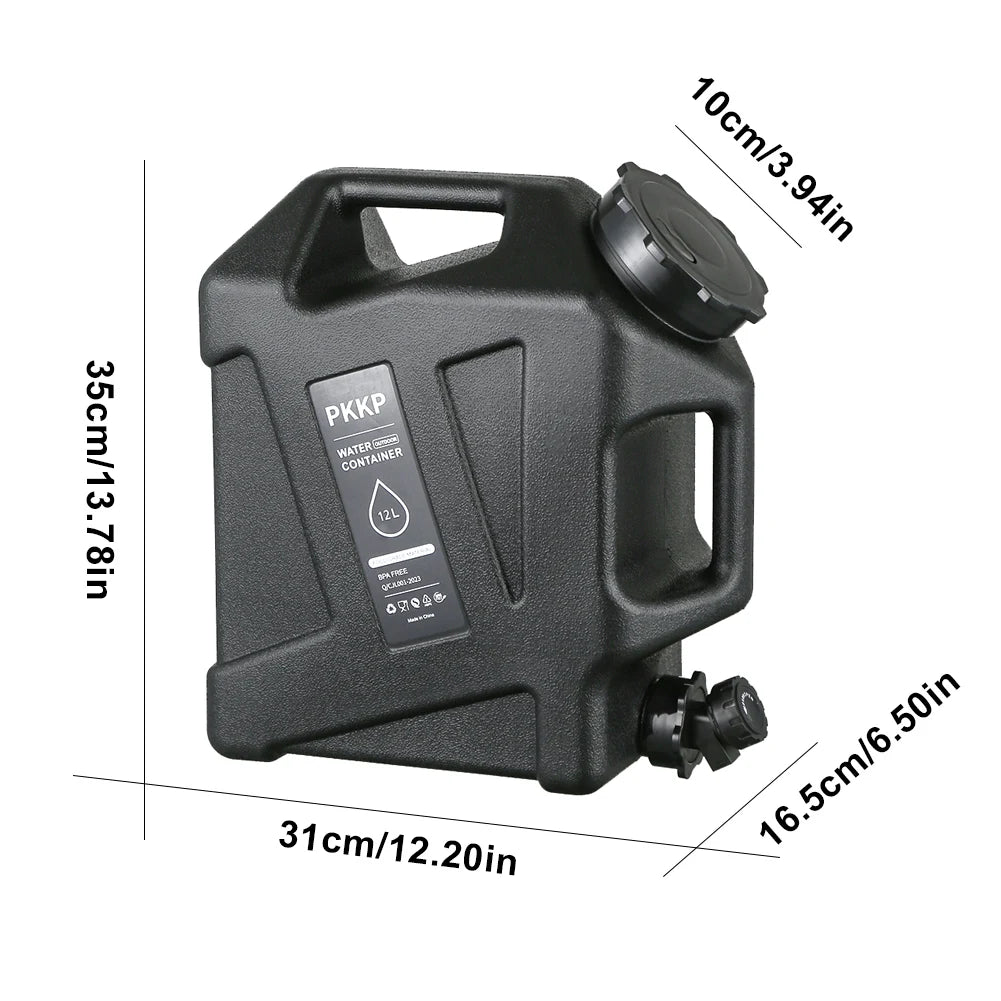 Water Tank With Spigot For Camping Travel Leak Proof Container