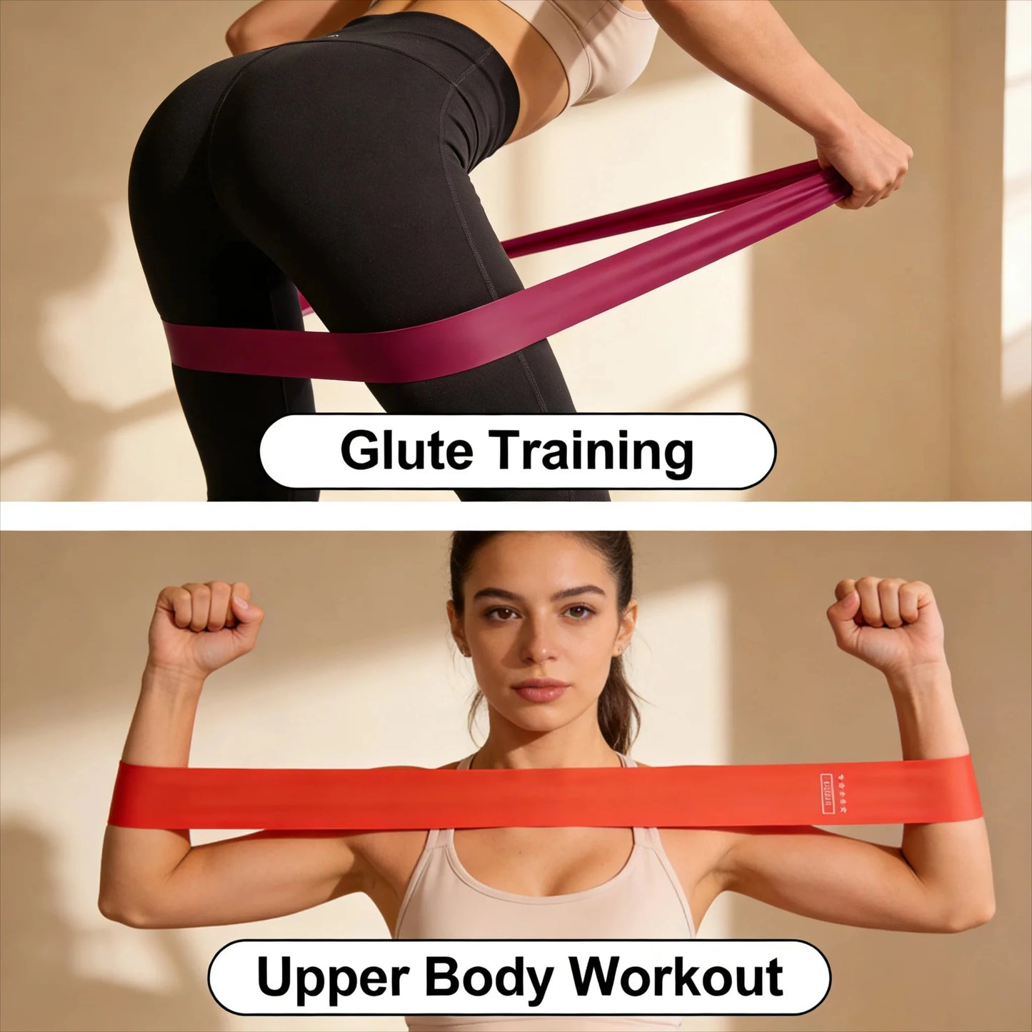 TPE Resistance Bands Set With Five Levels For Hip Glutes
