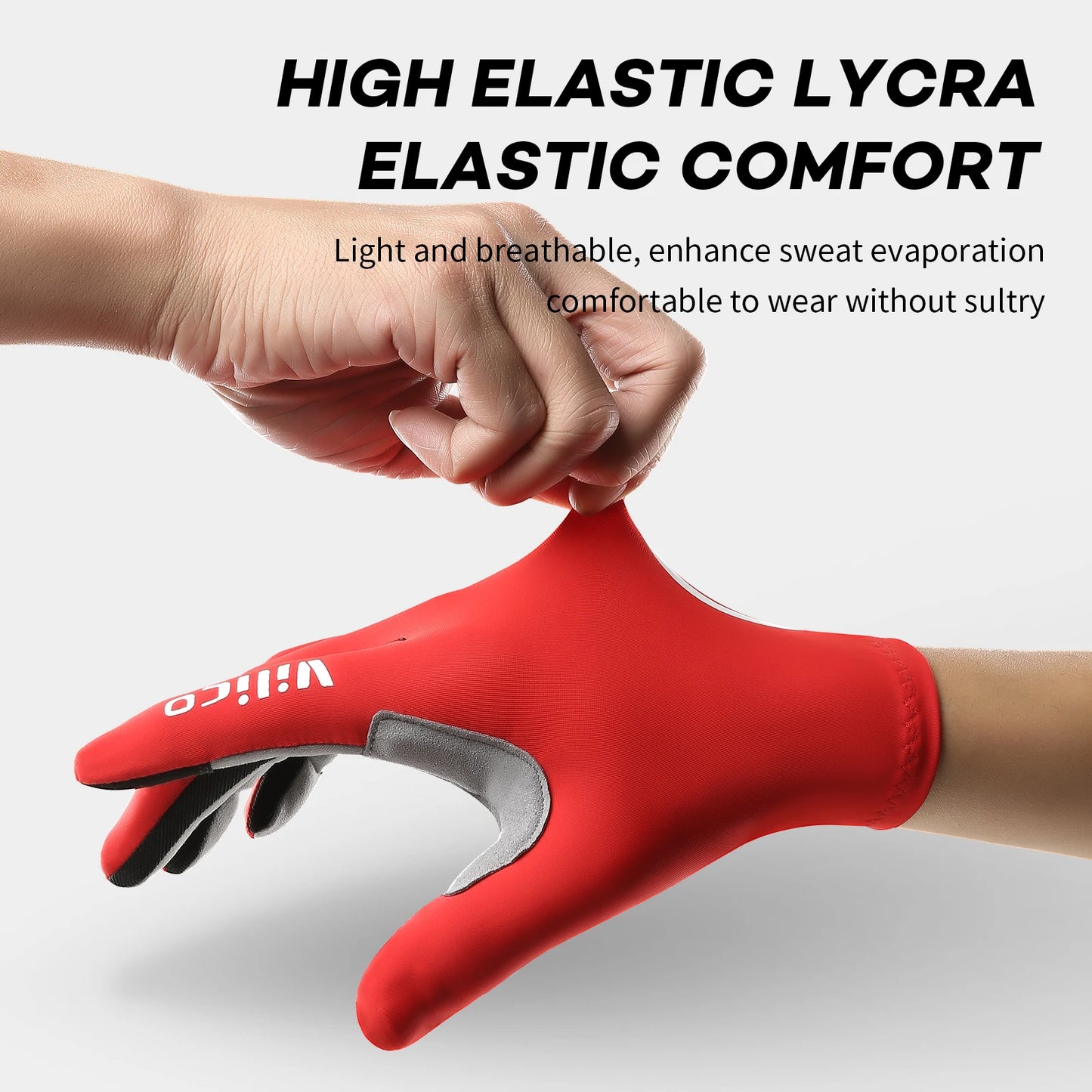 Vilico Cycling Gloves With Touch Screen Shock Absorption Anti Slip