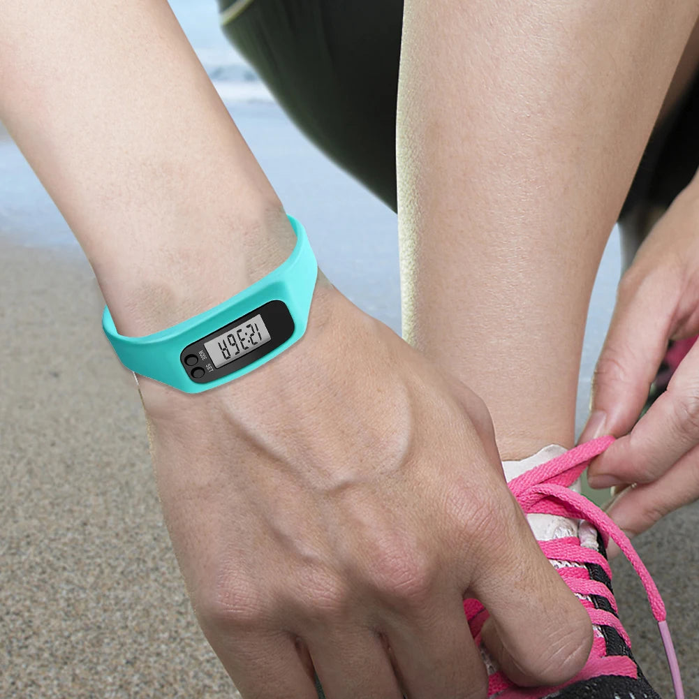 LED Pedometer Bracelet Step Counter For Outdoor Fitness