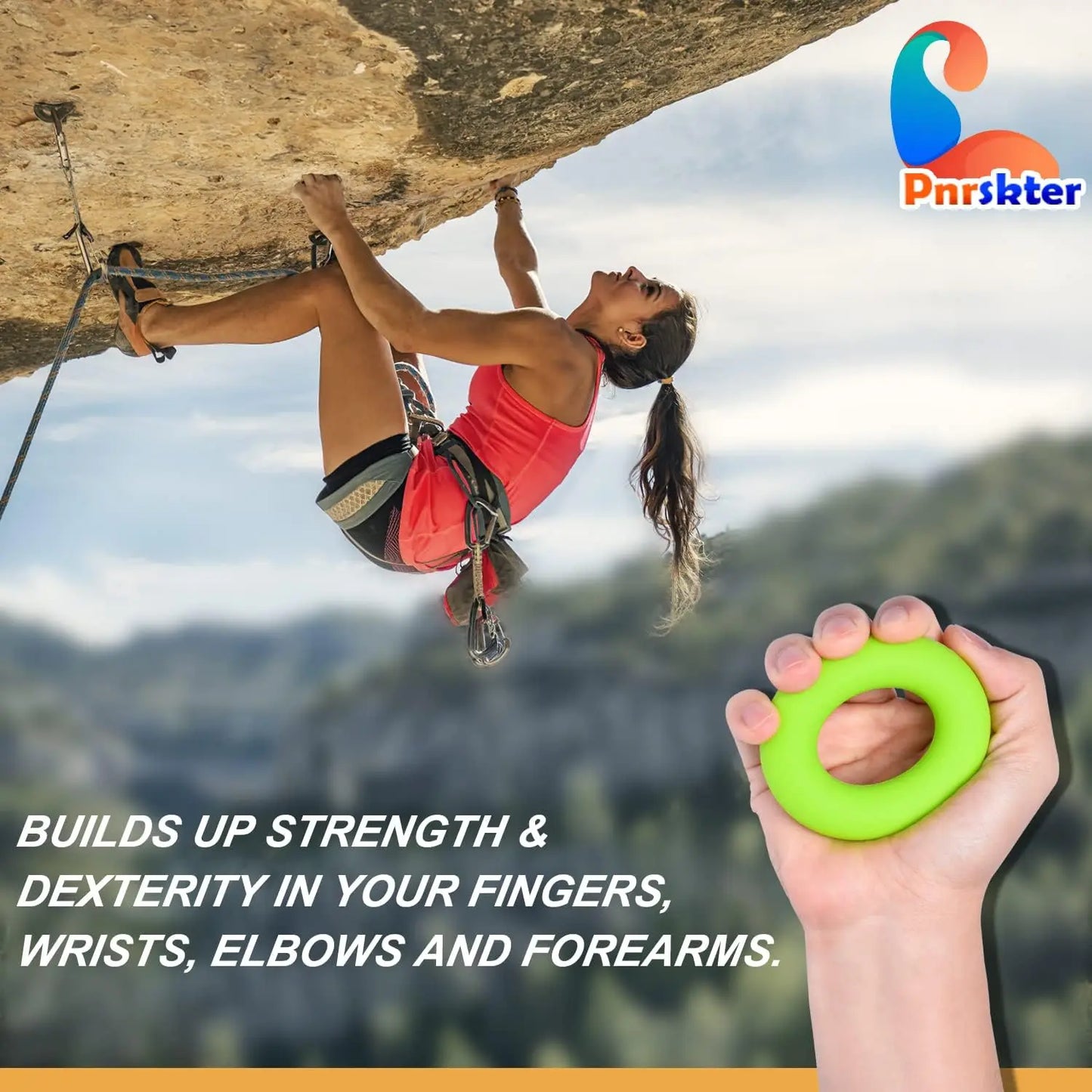 6-Piece Hand Grip Strengthener Set With Silicone Finger Exercisers